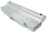 Silver Battery For Sony Vaio Vgn-c140g/b, Vaio Vgn-c150p/b, Vaio Vgn-c190 11.1v, 6600mah - 73.26wh Notebook, Laptop Cameron Sino Technology Limited   