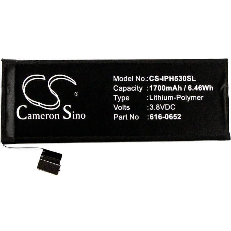 Super High Capacity Battery For Apple Iphone 5s 3.8v, 1700mah - 6.46wh Mobile, SmartPhone Cameron Sino Technology Limited   