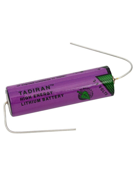 Tadiran Battery Model Tl-2100 3.6v, 2100 Mah - 7.56wh Battery By Use Tadiran Batteries With Axial Style Leads  