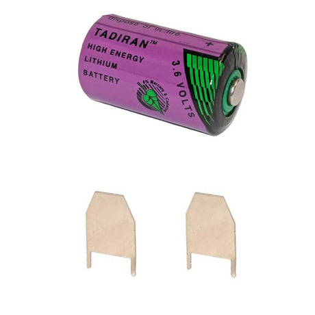 Tadiran Battery Model Tl-2150 1/2 Aa 3.6v, 1000 Mah - 3.6wh Battery By Use Tadiran Batteries With PC Pins - 2 Pin on Negative Terminal - 2 Pin on Postive Terminal  