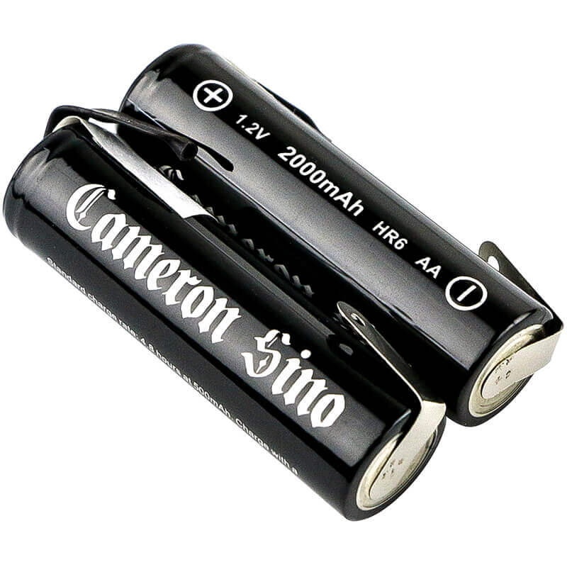 Two Batteris For Aa Aa, Am3, E91 With Solder Tabs 1.2v, 2000mah - 2.40wh AA Cameron Sino Technology Limited   