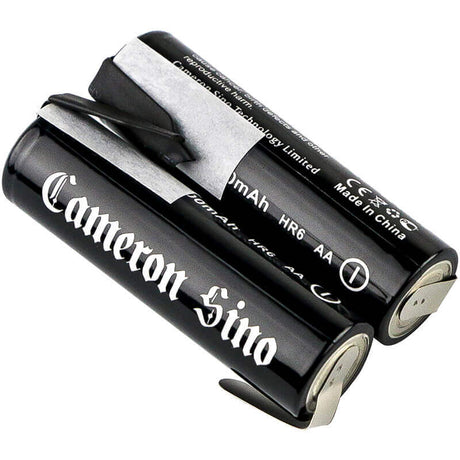 Two Batteris For Aa Aa, Am3, E91 With Solder Tabs - Reversed At One End 1.2v, 2000mah - 2.40wh AA Cameron Sino Technology Limited   