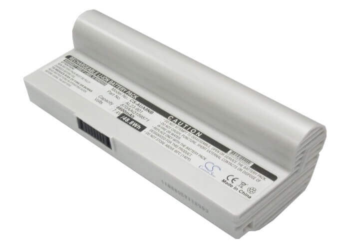 White Battery For Asus Eee Pc 901, Eee Pc 904, Eee Pc 904hd 7.4v, 6600mah - 48.84wh Notebook, Laptop Cameron Sino Technology Limited   