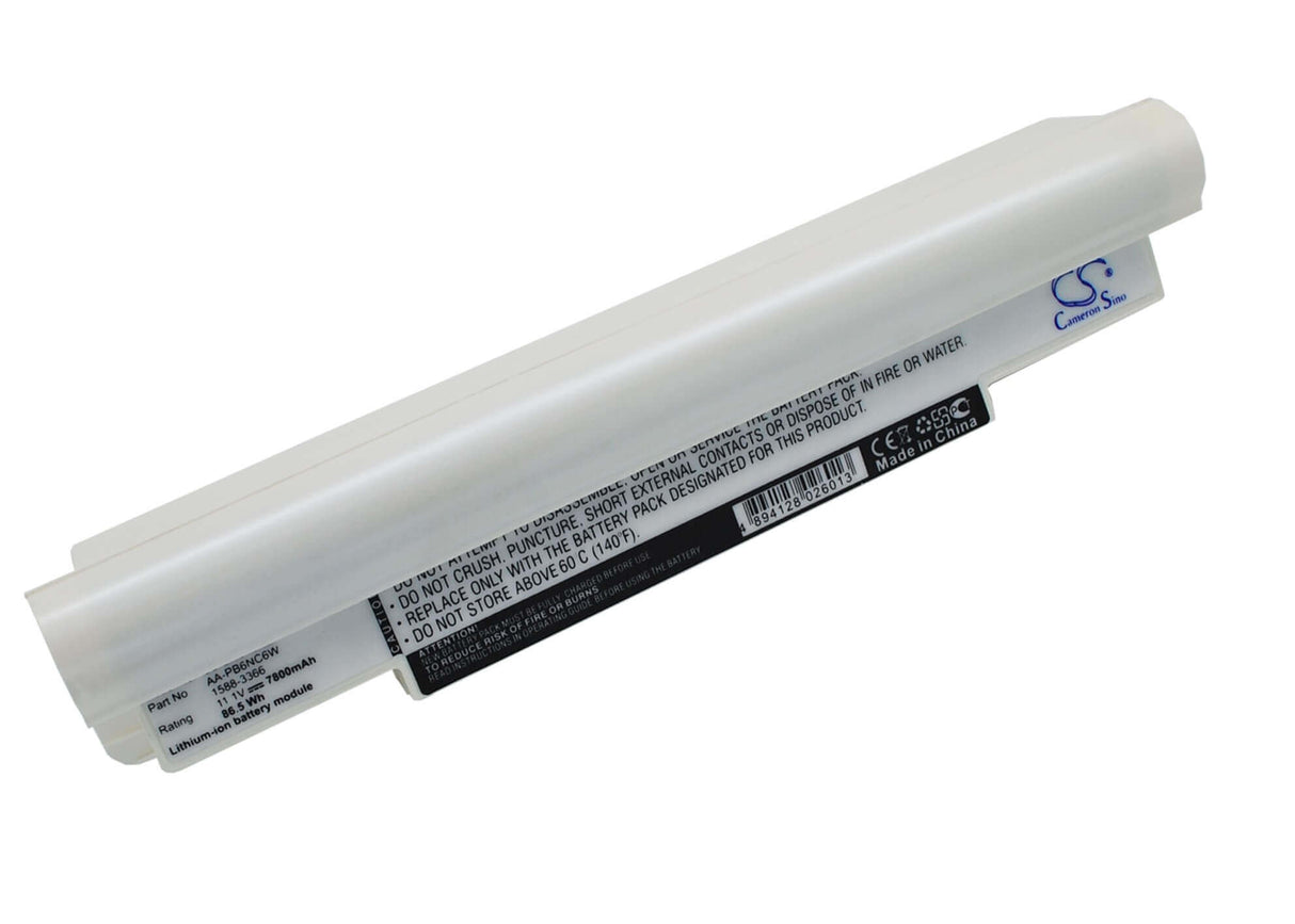 White Battery For Samsung Np-nc10, Np-nc10-ka03cn, Np-nc10-ka02uk 11.1v, 7800mah - 86.58wh Notebook, Laptop Cameron Sino Technology Limited   