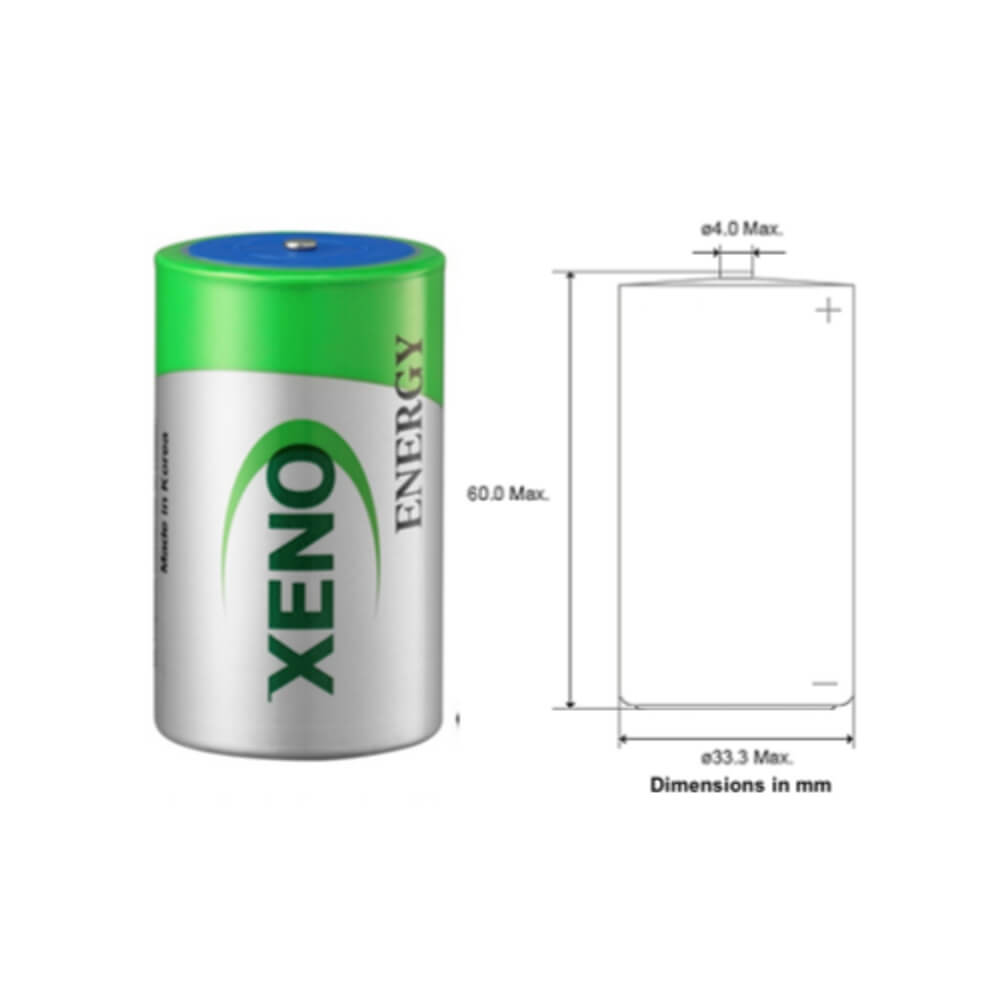 Xeno Xl-050f Battery, 3.6v 1/2 Aa Lithium Battery (er14250) 3.6v Sealed Lead Acid Xeno Energy   