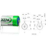 Xeno Xl-050f Battery, 3.6v 1/2 Aa Lithium Battery (er14250) 3.6v Sealed Lead Acid Xeno Energy   