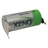 Xeno Xl-055f Battery, 3.6v 1650mah 2/3 Aa Lithium Battery (er14335) Sealed Lead Acid Xeno Energy With PC Pins - 2 Pin on Negative Terminal - 1 Pin on Postive Terminal  