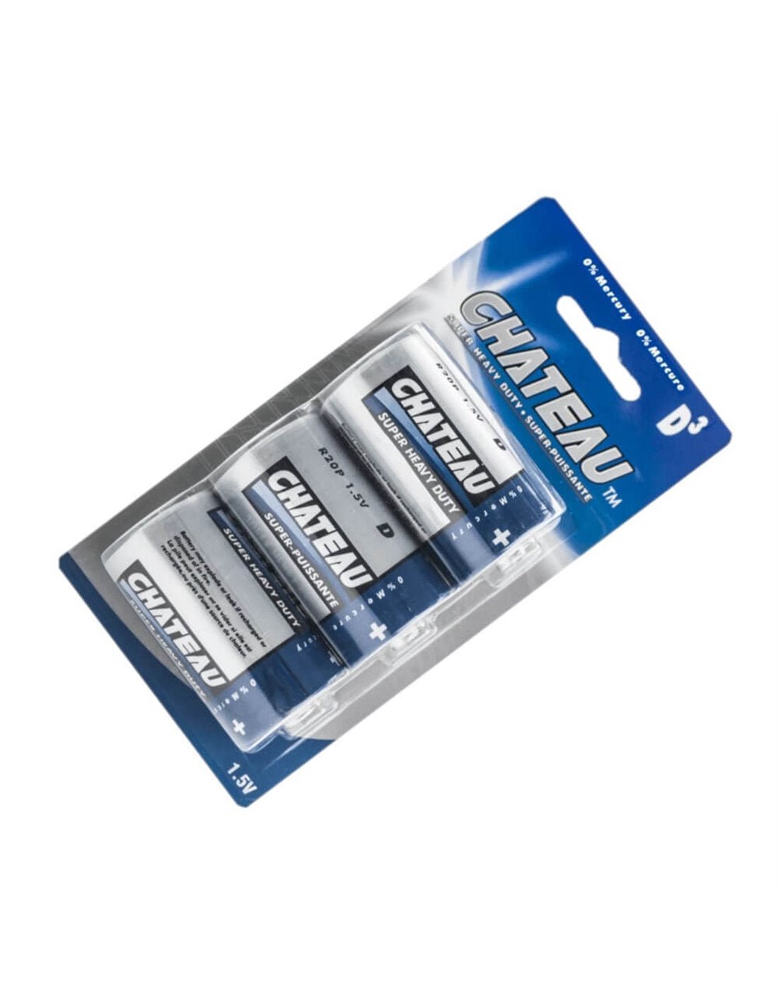 Zinc Carbon D Size Button-top Battery Chateau - Non Rechargeable Battery By Use Rayovac   